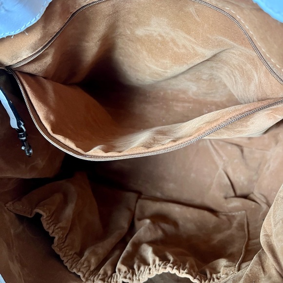 Patricia Nash White Toscano Twisted Woven Embossed Handbag. - Picture 13 of 16